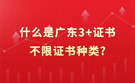 什么是廣東3+證書不限證書種類?
