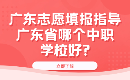 廣東省哪個中職學校好?