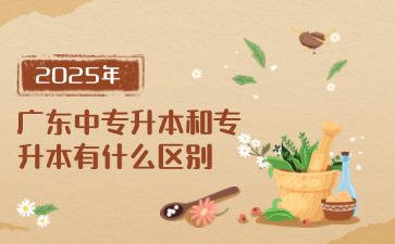 廣東中專升本和專升本有什么區別