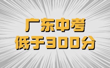 廣東中考低于300分還有學(xué)校讀嗎？